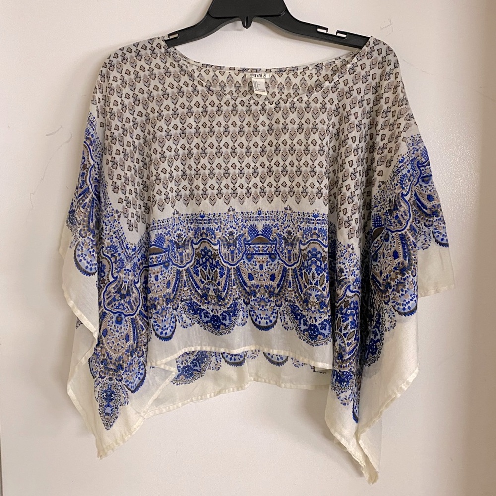 Float Printed Top, size Large